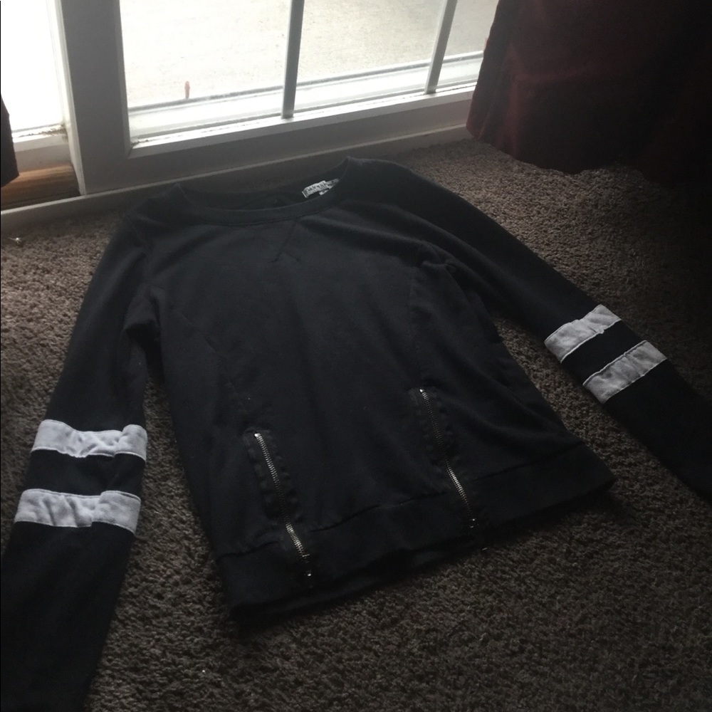 Black striped long sleeve